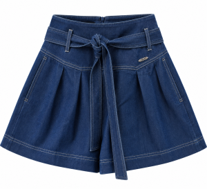Jeansowe szorty z paskiem, BIZUU, 34 (XS)