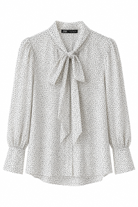 Bluzka w groszki, NOWA, ZARA, 34 (XS)